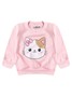 Conjunto Infantil Menina Moletom Peluciado Rosa
