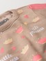 Conjunto Infantil Menina Moletom Peluciado Nude