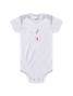 Kit Body Bebê Menina Suedine Borboletas Branco