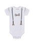 Kit Body Bebê Menino Suedine Xadrez