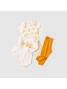Kit Body Bebê Unissex Suedine Leãozinho