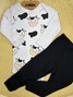 Conjunto Body Bebê Unissex Suedine Vaquinha