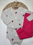 Conjunto Body Bebê Menina Suedine Joaninhas
