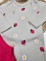 Conjunto Body Bebê Menina Suedine Joaninhas