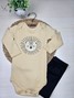 Conjunto Body Bebê Unissex Suedine Leão