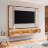 Painel para TV de Até 75 Polegadas com Led Antares Mel/Off White - Casa Giulia