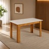 Mesa de Jantar 6 Lugares Retantugar Tampo de Mdp Trend Mel/Blonde - Casa Giulia