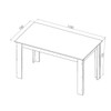 Mesa de Jantar 4 Lugares Retangular Tampo de Mdp Trend Mel - Casa Giulia