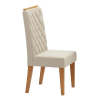 Mesa de Jantar Quadrada Sonhare com 8 Cadeiras Iza Off White/Mel/Bege/Vd Off White - Casa Giulia