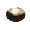 Mesa de Jantar Quadrada Sonhare com 8 Cadeiras Iza Off White/Mel/Bege/Vd Off White - Casa Giulia