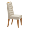 Mesa de Jantar Retangular Ligia com 4 Cadeiras Iza Mel/Bege/Vd Off White - Casa Giulia