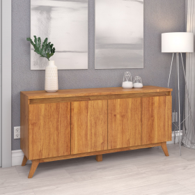 Buffet 4 Portas 2 Prateleiras Internas Space Mel - Casa Giulia