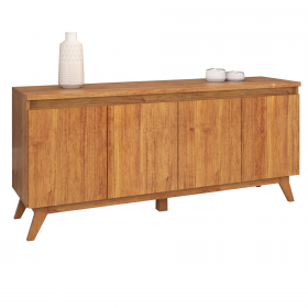 Buffet 4 Portas 2 Prateleiras Internas Space Mel - Casa Giulia