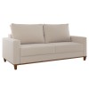 Conjunto Estofado Living 3 Lugares e 2 Poltronas Napoles Linho Bronze - Casa Giulia