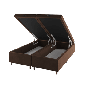 Base Box Bau Queen Size Cairo (43x158x198cm) Bombom - Casa Giulia