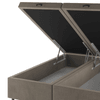 Base Box Bau Queen Size Cairo (43x158x198cm) Perola - Casa Giulia