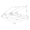 Base Box Bau Queen Size Cairo (43x158x198cm) Preto - Casa Giulia