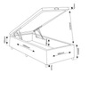 Base Box Bau Solteiro Cairo (43x88x188cm) Bombom - Casa Giulia