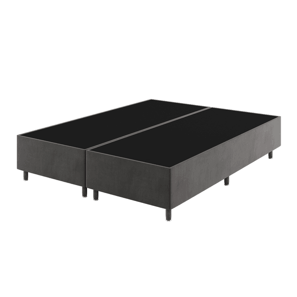 Base Box King Size Class (38x193x203cm) Grafite - Casa Giulia