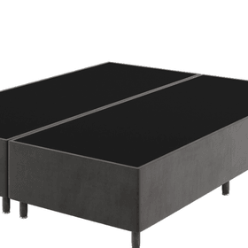 Base Box King Size Class (38x193x203cm) Grafite - Casa Giulia