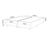 Base Box Queen Size Class (38x158x198cm) Veludo Azul - Casa Giulia