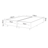 Base Box Queen Size Class (38x158x198cm) Bombom - Casa Giulia