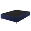 Base Box Casal Class (38x138x188cm) Veludo Azul - Casa Giulia