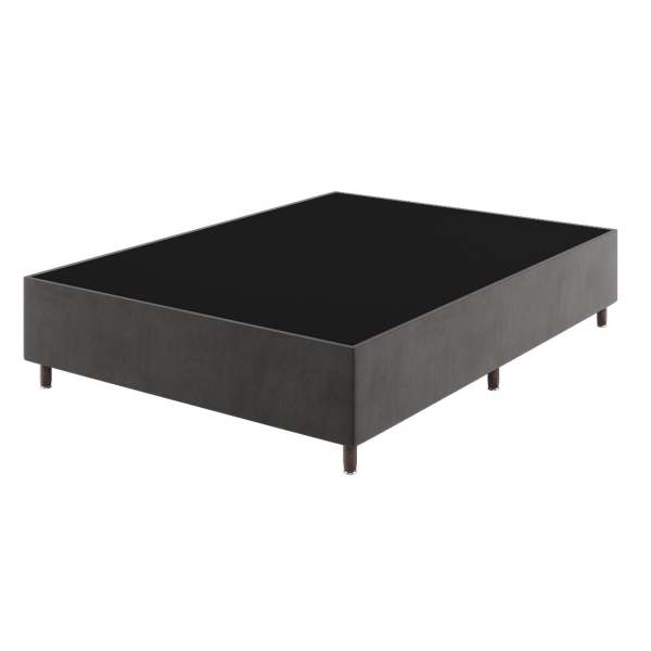 Base Box Casal Class (38x138x188cm) Grafite - Casa Giulia