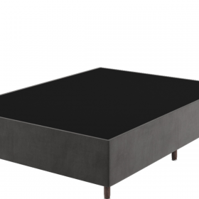 Base Box Casal Class (38x138x188cm) Grafite - Casa Giulia