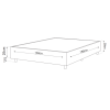 Base Box Casal Class (38x138x188cm) Grafite - Casa Giulia