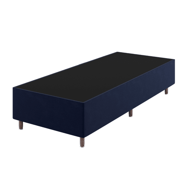 Base Box Solteiro Class (38x88x188cm) Veludo Azul - Casa Giulia