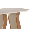Mesa de Jantar Retangular Isis 1,20x80 Mel/Blonde/Veludo Pastel - Casa Giulia