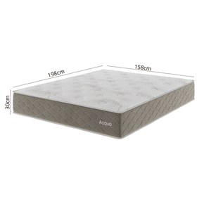 Colchão Mola Ensacada Queen Size 30x158x198cm Acqua Perola - Casa Giulia