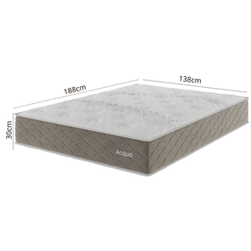 Colchão Mola Ensacada Casal 30x138x188cm Acqua Perola - Casa Giulia