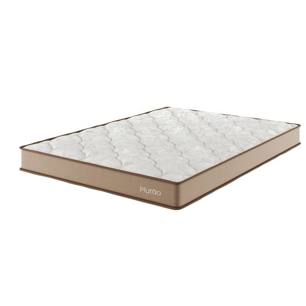 Colchão Espuma Ortopédico Casal 19x138x188cm Plutao Tabaco - Casa Giulia