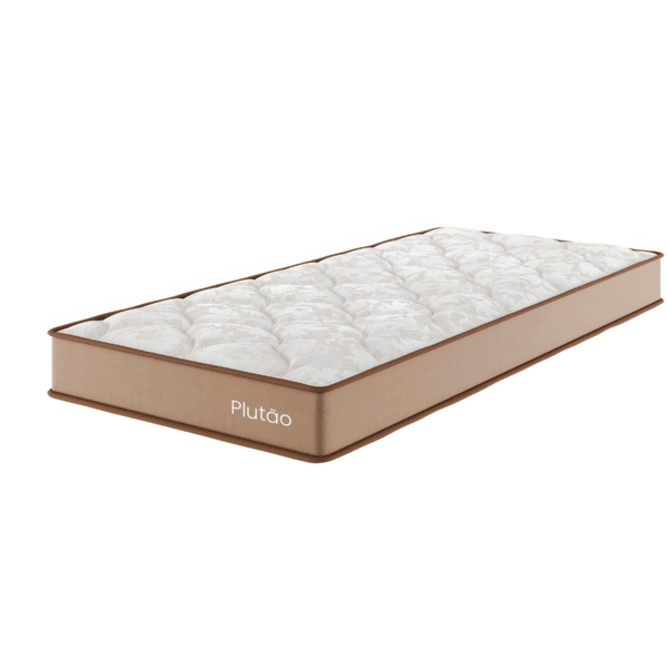 Colchão Espuma Ortopédico Solteiro 19x88x188cm  Plutao Tabaco - Casa Giulia