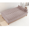Sofa Cama Veneza 1,80 Reclinável 3 Lugares Veludo Rosa - Casa Giulia