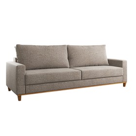 Estofado Living 4 Lugares Columbia 2,2m Linho Kaki - Casa Giulia