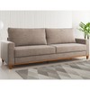 Estofado Living 4 Lugares Columbia 2,2m Linho Kaki - Casa Giulia