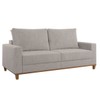Estofado Living 3 Lugares 1,80m Gael Linhao Giz - Casa Giulia