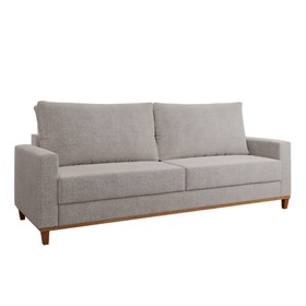 Estofado Living 4 Lugares 2,2m Columbia Linhão Giz - Casa Giulia