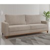 Estofado Living 4 Lugares 2,2m Columbia Linhão Castanho - Casa Giulia