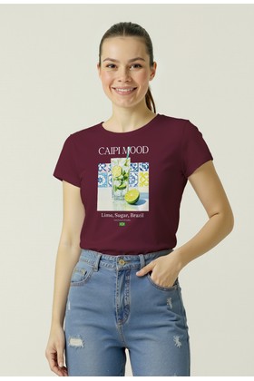 Camiseta Baby Look - Amaranth