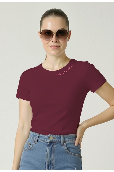 Camiseta Baby Look - Amaranth