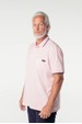 Camisa Polo em Malha Weller com Bordado - Rosa