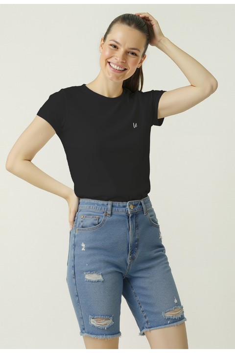 Camiseta Baby Look - Preto