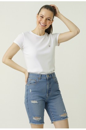 Camiseta Baby Look - Branco