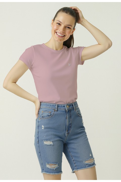 Camiseta Baby Look - Rosa