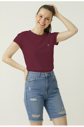 Camiseta Baby Look - Amaranth