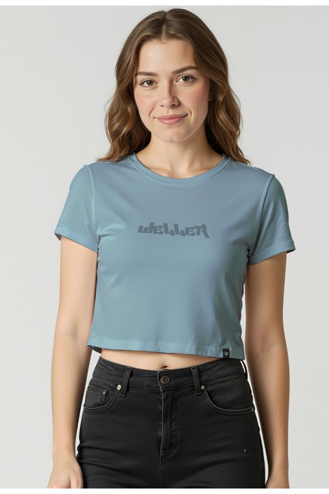 Cropped - Azul Bebê